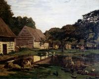 Monet, Claude Oscar - A Farmyard In Normandy